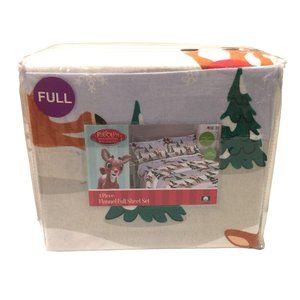 Rudolph the Red-Nosed Reindeer Flannel Full Sheets 4 Piece Set 100% Cotton